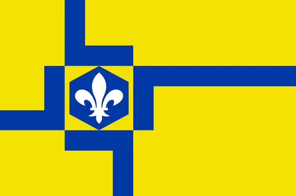 Σημαία της Lelystad των κάτω χωρών — Διανυσματικό Αρχείο