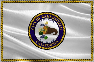 Kern County, USA noktasındaki Bakersfield bayrağı