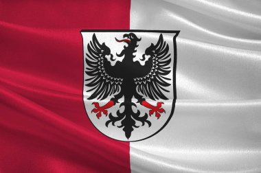 Rheinland-Palatina, Mainz-Bingen bölgesindeki ınelheim Rhein bayrağı