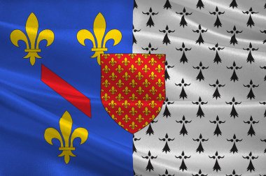 Pays de la Loire 'daki Loire-Atlantique ' d a k i Chateaubriant bayrağı