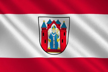 Bavaria, Almanya içinde aşağı Franconia içinde Aschaffenburg bayrağı