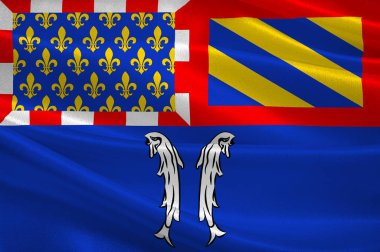 Montbard bayrağı-Burgundy, Fransa 'daki Beaune of Cote-Dor