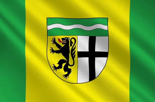 德国北莱茵-威斯特法伦州莱茵-埃尔夫特-克雷斯旗 — 图库照片
