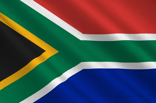 Vlajka z Jihoafrické republiky — Stock fotografie