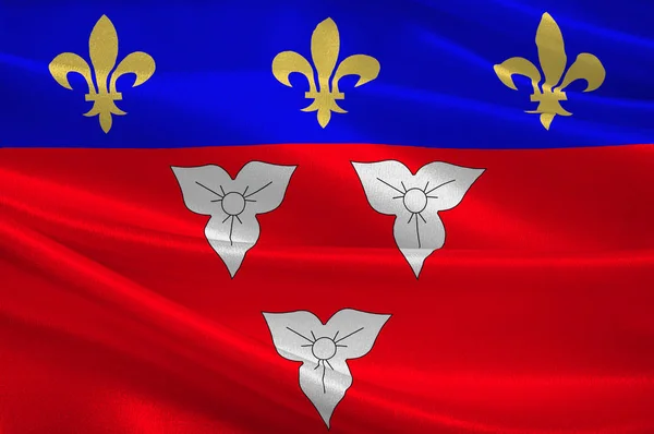 Флаг Орлеана в центре-Валь-де-Луара, Франция — стоковое фото