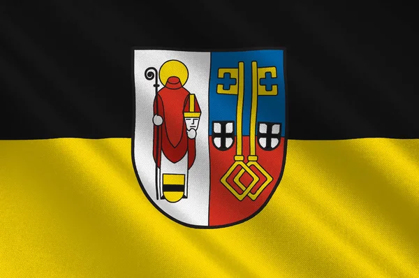 Krefeld zászlaja, Észak-Rajna-Vesztfália, Németország — Stock Fotó
