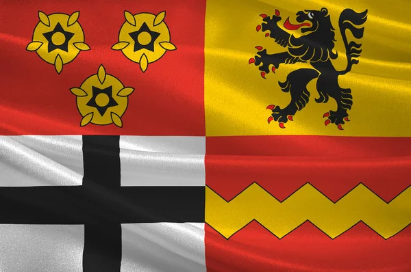 Bandera de Euskirchen en Renania del Norte-Westfalia, Alemania — Foto de Stock