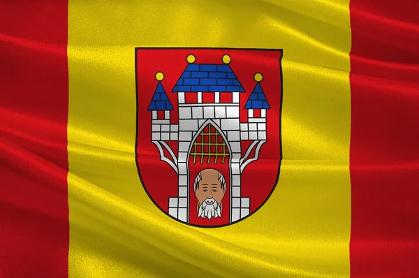 Vechtas flagga i Niedersachsen, Tyskland — Stockfoto