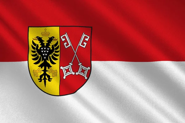 Minden, Észak-Rajna-Vesztfália zászlaja — Stock Fotó