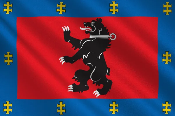 Bandeira do Condado de Telsiai na Lituânia — Fotografia de Stock