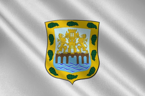 Flagga över mexico city — Stockfoto