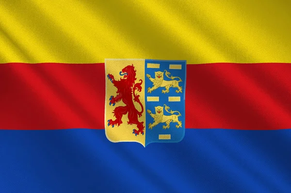 Flagga Nord-holland, Nederländerna — Stockfoto