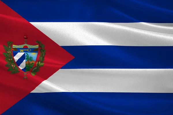 Bandeira da República de Cuba — Fotografia de Stock