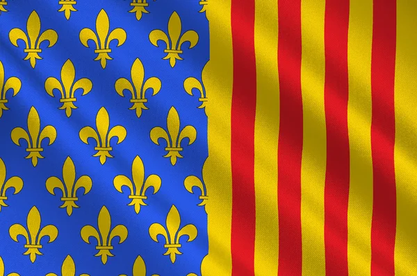 Drapeau de Lozère en Occitanie est une région de France — Photo