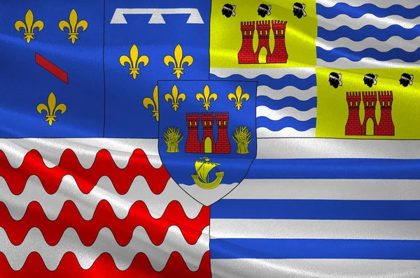 Flagge von evry in essonne, france — Stockfoto