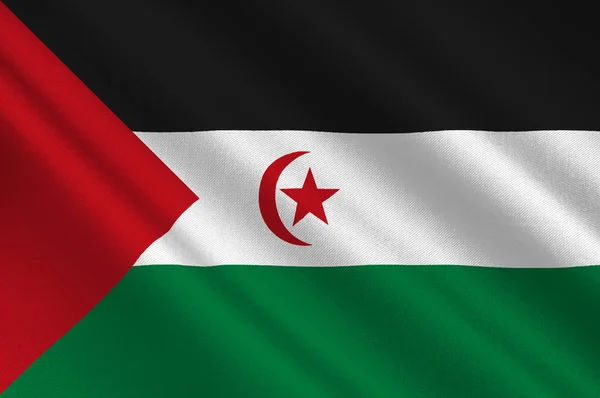 サハラ・アラブ民主共和国の旗 — ストック写真