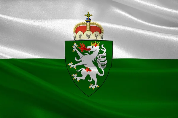 Flaga Styrii w Austrii — Zdjęcie stockowe