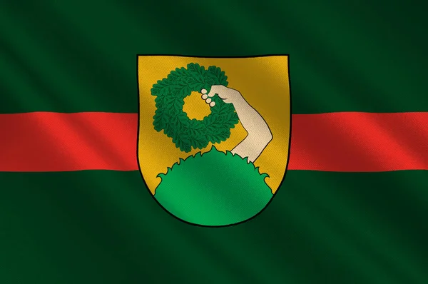 Letonya 'daki Courland noktasındaki Talsi Town bayrağı — Stok fotoğraf