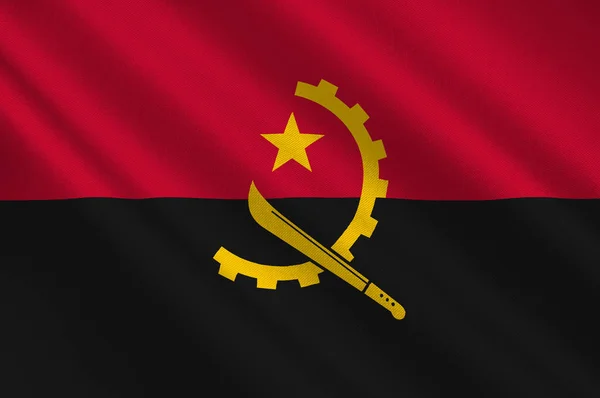 Bandiera della Repubblica dell'Angola — Foto Stock