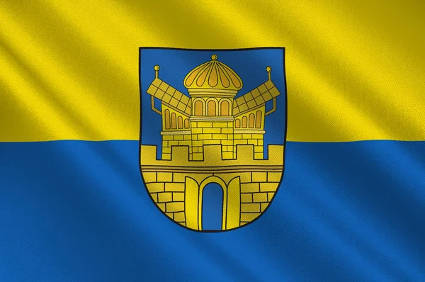 Mecklenburg-Vorpommern, Almanya içinde Boizenburg bayrağı — Stok fotoğraf