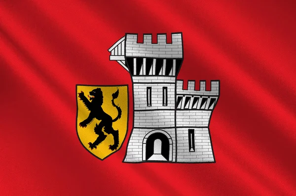Флаг Гревенбройха в Северном Рейне-Вестфалии, Германия — стоковое фото