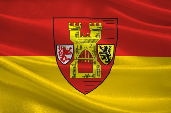 Vlag van Euskirchen City in Noord-Rijnland-Westfalen, Duitsland — Stockfoto