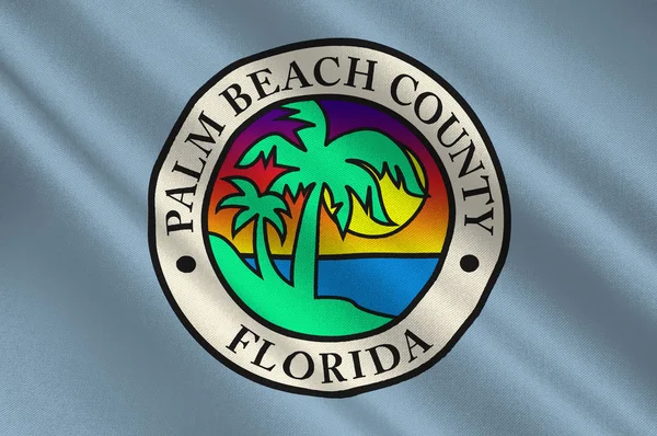 Bandera del Condado de Palm Beach en Florida, Estados Unidos — Foto de Stock