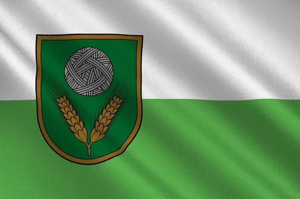 Flaga gminy Rezekne w Łatgalii Łotwy — Zdjęcie stockowe