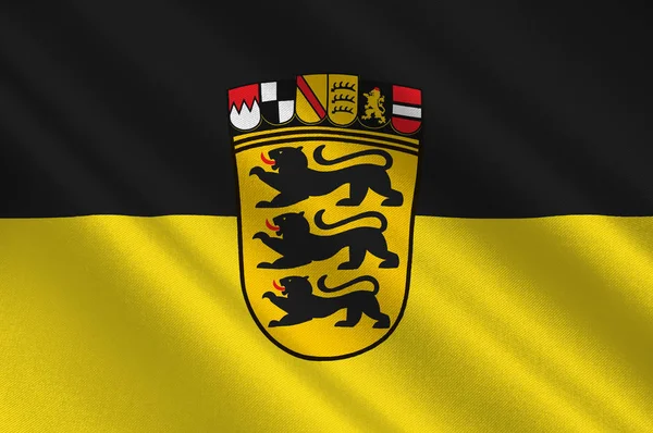 Bandiera di Baden-Wuerttemberg la terra della Germania — Foto Stock