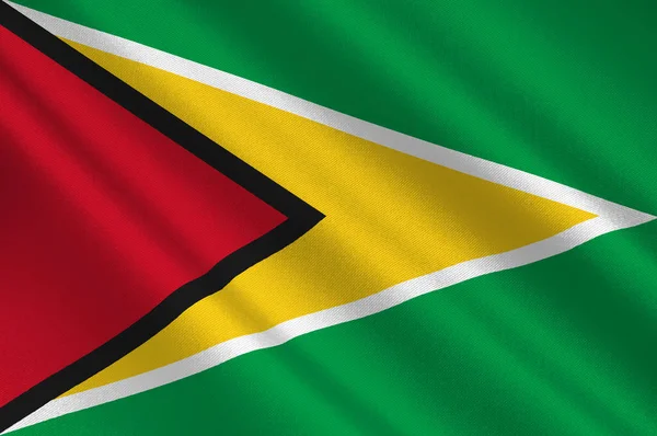Прапор кооперативної Республіки Гвіани — стокове фото