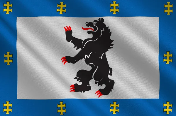 Vlag van Siauliai County in Litouwen — Stockfoto