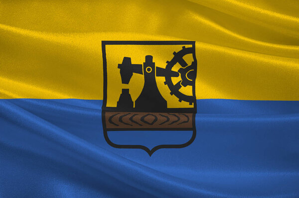 Flag of Silesian Voivodeship in southern Poland