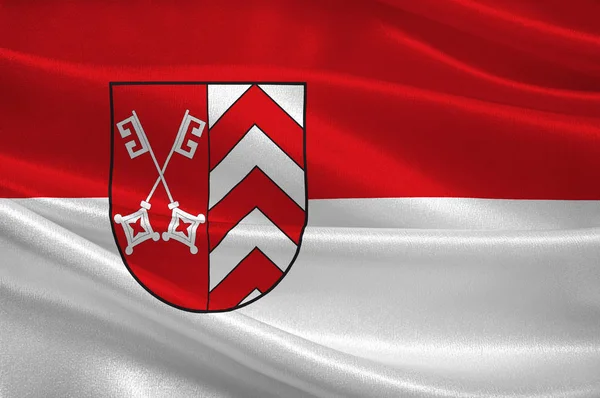 德国北莱茵-威斯特法伦州明登-吕贝克旗 — 图库照片