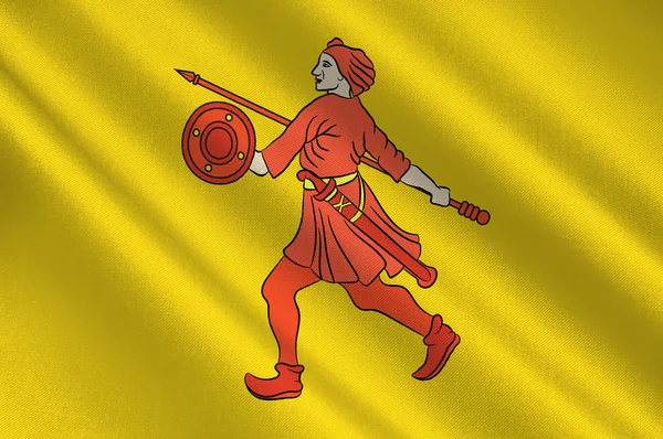 Wilhelmshaven zászlaja Alsó-Szászországban, Németország — Stock Fotó