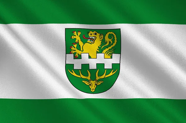 Σημαία του Μπέργκις Γκλάντμπαχ στη Βόρεια Ρηνανία-Βεστφαλία, Γερμανία — Φωτογραφία Αρχείου