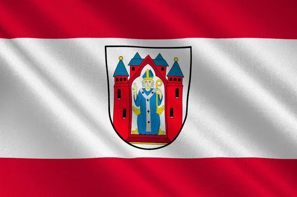 德国巴伐利亚州下弗兰哥尼亚的阿沙芬堡旗 — 图库照片