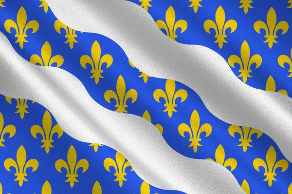イル・ド・フランスのイヴラインの国旗,フランス — ストック写真