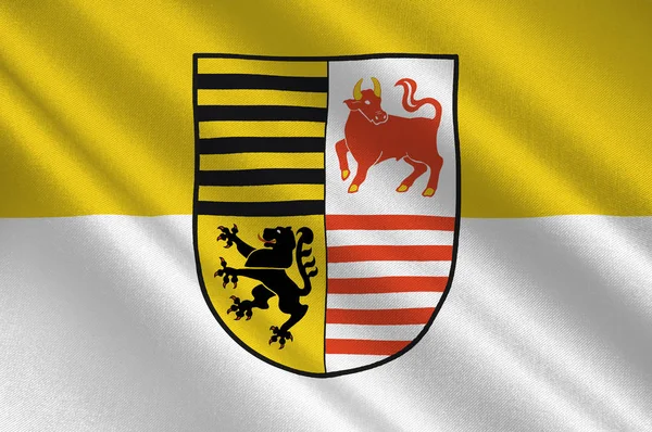 Flag of Elbe-Elster in Brandenburg, Germany — Stock Photo, Image