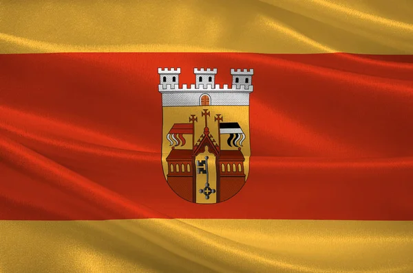 Прапор Герфорда в північному Рейні-Вестфалії, Німеччина — стокове фото