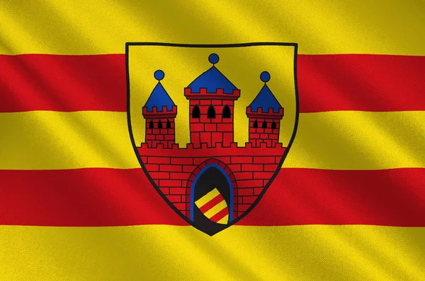 Oldenburg zászlaja Alsó-Szászországban, Németország — Stock Fotó