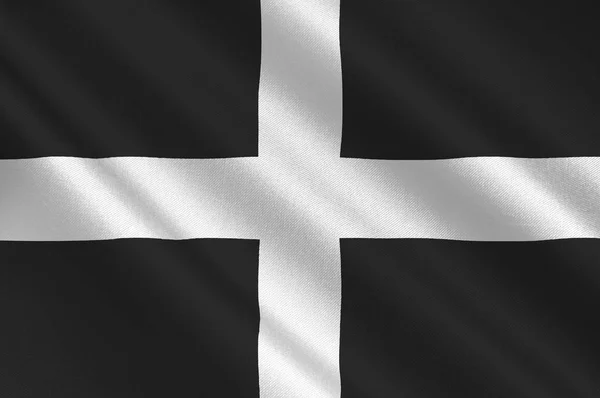Bandeira da Cornualha na Inglaterra — Fotografia de Stock