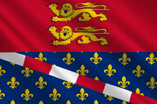Η σημαία του Ερ στη Νορμανδία είναι μια περιοχή της Γαλλίας — Φωτογραφία Αρχείου