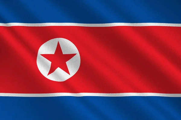 朝鲜的国旗 — 图库照片