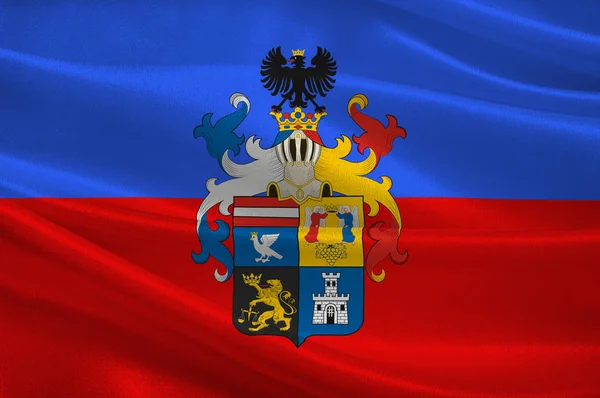 Vlajka okresu Borsod-Abauj-Zemplen v Maďarsku — Stock fotografie