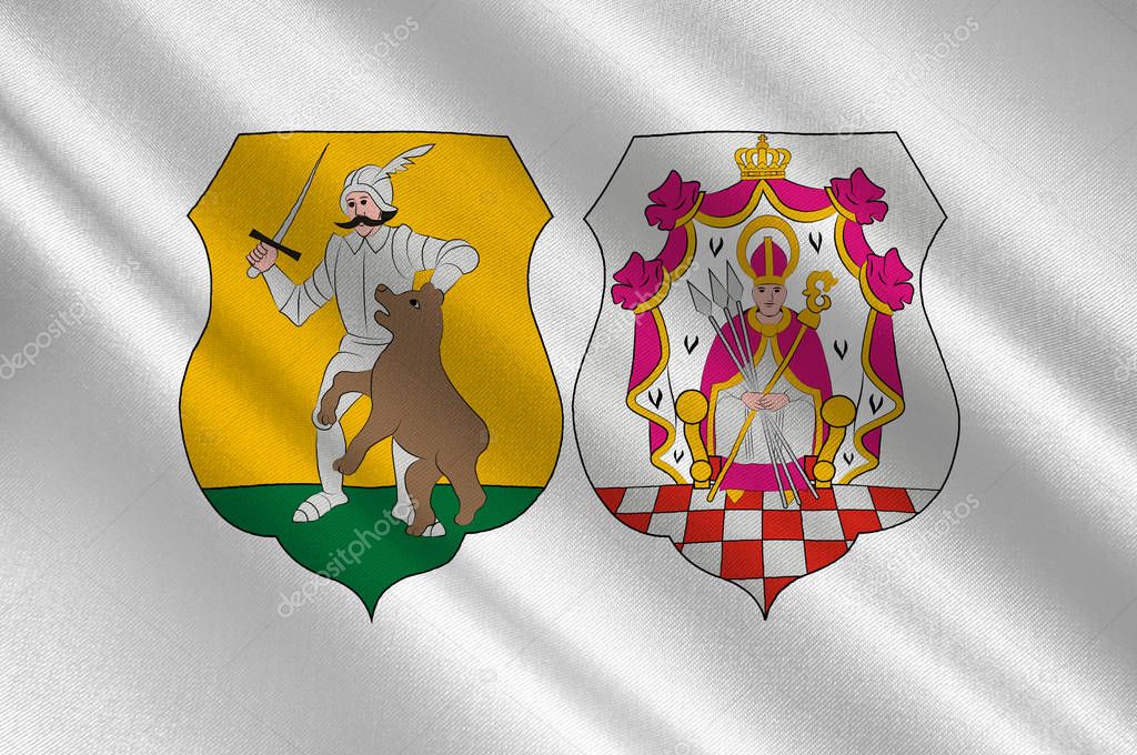 Flag of Komarom-Esztergom County in Hungary