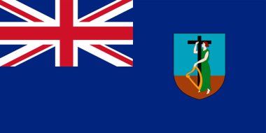 Flag of Montserrat  clipart