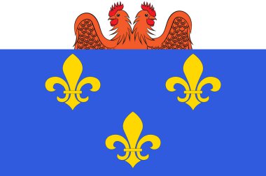 Ile-de-France, Fransa içinde Yvelines içinde Versailles bayrağı