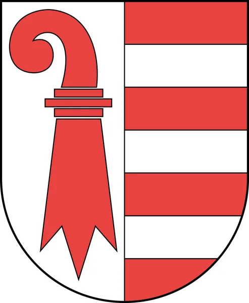 Escudo de la República y Cantón del Jura en Suiza — Vector de stock