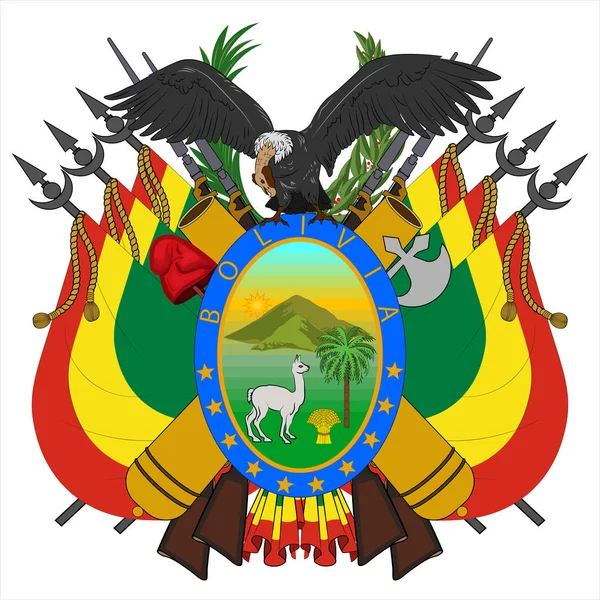 Armoiries de l'État plurinational de Bolivie — Image vectorielle