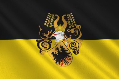 Almanya 'daki Thuringia bölgesindeki Nordhausen bayrağı